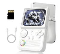 R36T Console de Jeux Portable rétro 18000 Jeux 27 émulateurs, écran IPS OCA 3,5 Pouces Console de Jeux rétro,WiFi 2,4 GHz multijoueur instantané Consoles de Jeux vidéo Portables (Blanc 64G)