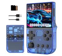 R36VX Video Game Console 64G,Retro Game Console Preoload 20000 Games with 20+ simulators,Plug and Retro Play Video Jeu pour écran IPS 3.5-inch 640*480 Affichage, Bleu