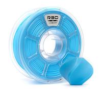 R3D Bobine de filament PLA 3D de 1,75 mm, 0 à 370 mm/s, impression haute vitesse, précision dimensionnelle +/- 0,02 mm, bobine en plastique transparent de 1 kg (Bleu Clair)