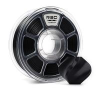 R3D Bobine de filament PLA 3D de 1,75 mm, 0 à 370 mm/s, impression haute vitesse, précision dimensionnelle +/- 0,02 mm, bobine en plastique transparent de 1 kg (Noir)