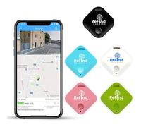 R4 Traceur Intelligent pour Android et iPhone.Mini Balise GPS Bluetooth 5.0.Alternative Samsung AirTag pour Clés,Animaux(Rose)