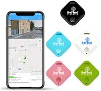 R4 Tracker for Android and iPhone Mini GPS Tag Bluetooth 5.0 Alternative Samsung AirTag for Keys, Animals, Wallets and Luggage (White)