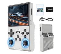 R40S Console de Jeu Rétro, Console Portable avec 30 000+ Jeux Rétro et 40+ Émulateurs, Système LinuxArk OS 2.0 Open Source, Écran IPS 3,5 Pouces, Joystick 3D (256 Go, Blanc)