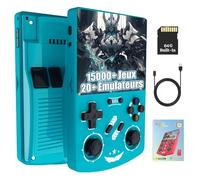 R40XX Console de Jeu Portable Rétro 64 Go, Console d'émulateur avec 15 000+ Jeux Vidéo, 20+ Émulateurs, Système Linux, Écran HD de 4,2 Pouces, Double Joystick 3D, Batterie de 4000 mAh (Bleu Ciel)