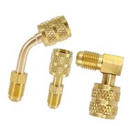 R410A Brasses Adapters Split AC Quick Tool Release Leakproof Refrigerant Fitting Sturdy HVAC Connectors