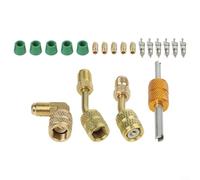 R410A Kit d'adaptateur de service de climatisation avec filetage interne SAE 5/16 vers filetage externe SAE 1/4 SAE pour une utilisation par technicien CVC dans la configuration du système