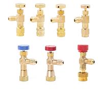 R410a R22 outil de réfrigération adaptateur de vanne de climatisation raccord 1/4 Quot; 5/16 quot; Valve de tuyau de charge mâle/femelle, 1 pièce (Size : C Type R22 To R410)