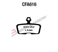 BCE EBC Avid Elixir/Code 11-12 Patin de Frein à Disque - Rouge Red