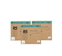 R5, Eco Tablettes de lessive, 90 Comprimés pour Machine à Laver, avec Tensioactifs d'Origine Végétale, Sans Colorants, Certifié Ecolabel, Certifié Partenaire Climatique, 3 x 30 Dosettes