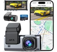 R5 Pro Dashcam Voiture Avant Arrière 4K/2.5K, 5G WiFi GPS, Caméra Double avec Carte SD 128 Go, Écran IPS 3.16"", Mode Parking 24H, Angle Large 170°, Vision Nocturne, G-Sensor, Max 256 Go