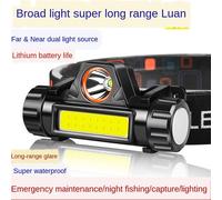 R500 Usb Renforcer - Le Noir - Lampe Frontale Led Au Lithium, Lumière Vive Rechargeable, Longue Portée, Lampe Torche Au Lithium Pour L'extérieur, Pêche Nocturne, Lampe De Mine