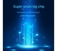 R503Pro 1500 Capacité Ronde RVB LED ContrôLe DC3.3 V Capacitif Module D'Empreintes Digitales Capteur Scanner pour ContrôLe D'AccèS, UART