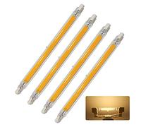 R7S 189mm LED Ampoule, 15W dimmable Highlight COB Lampe, 1500LM AC220-240V, remplace R7S J189 150W Ampoule halogène,Warm White,4pcs