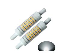 R7S 78 mm Dimmable lumière LED 5 W Lumière du jour 50W 60W Ampoule halogène de tungstène de remplacement de lumière à 510LM Projecteur Spot Feux de travail,daylight, 5W 230.00V, 2 Pack