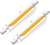 R7S LED 118mm Dimmable, 20W LED R7S Équivalent à Lampe Halogène 200W, Blanc Naturel 4500K, 2000LM, Éclairage à Faisceau 360°, Sans Scintillement, Pour luminaires intérieurs extérieurs, lot de 2