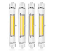 R7S LED 118mm Dimmable, Blanc Froid 6000K, 30W Économie Énergie COB Ampoule LED R7S Équivalent à J118mm 200W Halogène Lampe, Pas de Scintillement, 2000LM, Éclairage à Faisceau 360°, Lot de 4