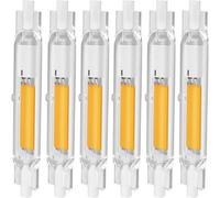 R7S LED 78mm 15W Ampoule Dimmable,équivalent à Ampoule Halogène 150W,Blanc Froid 6000K 1500LM,Tube LED R7S Lumière,Angle de Faisceau 360°,Pas de Scintillement,Lot de 6