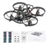 R8 ELRS Tiny Whoop Quadcoptère, Ultralight 1S 80mm Micro Drone FPV BNF avec 2 Batteries, 12 Minutes de Vol pour FPV Freestyle Racing en Intérieur, Matrix G4 5EN1 FC, FOV 160°, Moteur Brushless 0802
