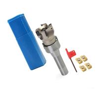 R8 FMB22 Arbor 400R 50 mm Fraise en bout avec 4 inserts en carbure APMT1604 pour fraisage d'épaule, de visage et de fente, acier allié haute dureté CNC porte-outils