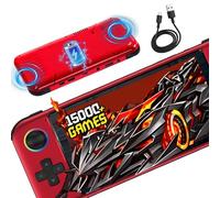 R900 Console de Jeux rétro Console Portable 15000+ Jeux Console Rétro Connectable à la TV,19 émulateurs,écran LCD IPS 720*1280P de 5 Pouces Console Retrogaming,Système Linux,Batterie 3500mAh (Rouge)