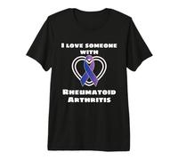 RA Awareness I Love Someone with Rheumatoid Arthritis T-Shirt Haut de Gamme
