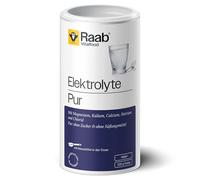 Raab Vitalfood Electrolytes Pur (320 g) - Végétalien, avec cuillère doseuse, poudre d'électrolytes sans sucre et sans édulcorant, parfait pour les sportifs en perte de liquide