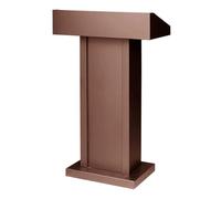 RAABYU Lectern Podium Stand Podium Stand Lecterns Simple Podium Stand Conference Table Lecterns Iron Podium with Baffle and 2 Open Storage Modern Standing Lectern Has