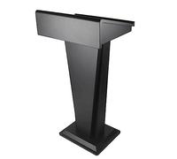 RAABYU Lectern Podium Stand Podium Stand Podium Stand Wooden Worktop Lecterns Black Portable Pulpits for Churches for School Classroom Podiums 58 X46 X118.5 Cm Has Man