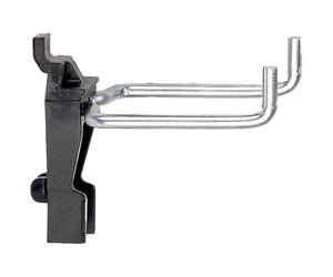 raaco 110792 Support Marteau Clip 4, Noir/Argent, 50 mm, Set de 3 Pièces