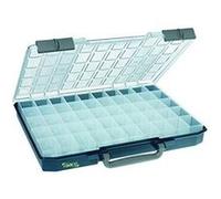 Raaco Coffret de rangement CarryLite 55 5x10-50, 50 compartiments, capacité 10 kg, bleu