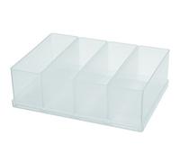 raaco 136518 80 4xBA8-2 Godet avec Plateau, Transparent