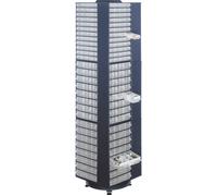 Raaco Tour pivotante 680×680×1760 mm – 12 tiroirs tôle acier bleu foncé