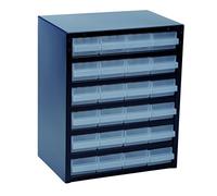 raaco 250/24-1 Réservoir pour petites pièces (l x H x P) 357 x 435 x 255 mm Nombre de compartiments: 24 Contenu 1 pc(s)