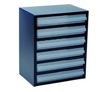 raaco 250/6-3 Réservoir pour petites pièces (l x H x P) 357 x 435 x 255 mm Nombre de compartiments: 6 Contenu 1 pc(s)