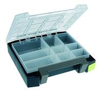 Raaco Mallette de rangement Boxxser L241×P225×H55 mm, 9 compartiments avec grille profilée, 1 pièce