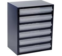 raaco 250/6-3 Réservoir pour petites pièces (l x H x P) 357 x 435 x 255 mm Nombre de compartiments: 6 Contenu 1 pc(s)