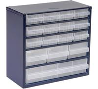 raaco 616-123 Réservoir pour petites pièces (l x H x P) 306 x 283 x 150 mm Nombre de compartiments: 16 Contenu 1 pc(s)