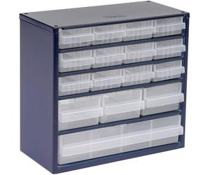 raaco 616-123 Réservoir pour petites pièces (l x H x P) 306 x 283 x 150 mm Nombre de compartiments: 16 Contenu 1 pc(s)