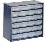 raaco 624-01 Réservoir pour petites pièces (l x H x P) 306 x 283 x 150 mm Nombre de compartiments: 24 Contenu 1 pc(s)