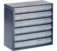 raaco 630-00 Réservoir pour petites pièces (l x H x P) 306 x 283 x 150 mm Nombre de compartiments: 30 Contenu 1 pc(s)