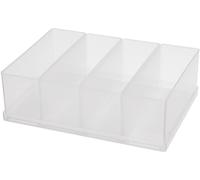 raaco 136518 80 4xBA8-2 Godet avec Plateau, Transparent