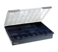 Raaco Boîte de rangement Assorter 4-15 – 15 compartiments fixes, portable, 26×33,8×5,7 cm