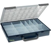 raaco Assorter 55 4x8-17: Boîte de Rangement pour Atelier avec 17 Godets, Stockage Sécurisé, Portable, 26.1 x 33.8 x 5.7 cm, Boîte à Outils, Caisse à Outils