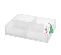 Raaco Boîte d'Insertion 55 4xA7-1, 4 compartiments, Rangement Visserie