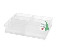 Raaco Boîte d'Insertion 55 8xA9-2, 8 compartiments, Rangement Visserie