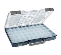 Raaco Coffret de rangement CarryLite 55 5x10-50, 50 compartiments, capacité 10 kg, bleu