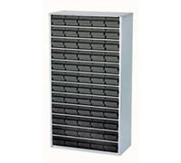 antistatique (ESD) raaco 1260-00 Casier ESD (L x l x H) 306 x 150 x 552 mm Nombre de compartiments: 60 câble de terre inclus