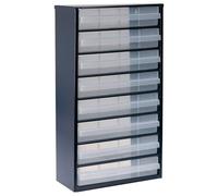 Raaco Casier de rangement pour petites pièces 306 x 150 x 552 mm tôle en acier 8 tiroirs