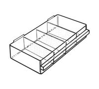 raaco cloison raaco 150-03/04, 16 pièces par jeu Quantité:1