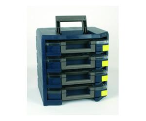 raaco Coffre-fort boxxser l.347xP.305xH.342mm avec 4 coffrets d'assortiment av. protec Quantité:1